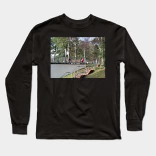 Cycle and stay fit during lockdown greeting card Long Sleeve T-Shirt